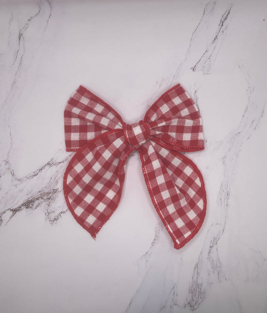 Red Plaid Linen