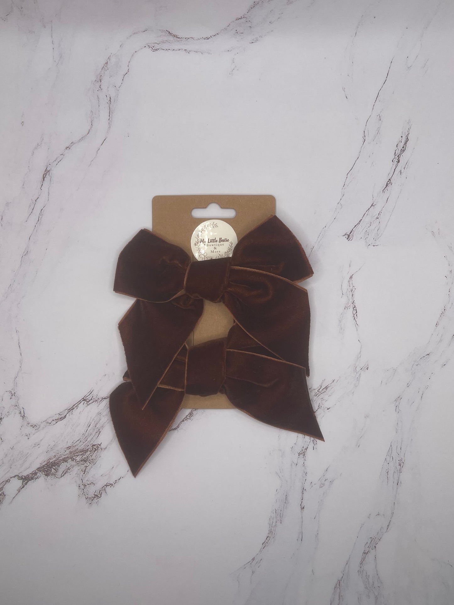 Velvet Mocha Bow