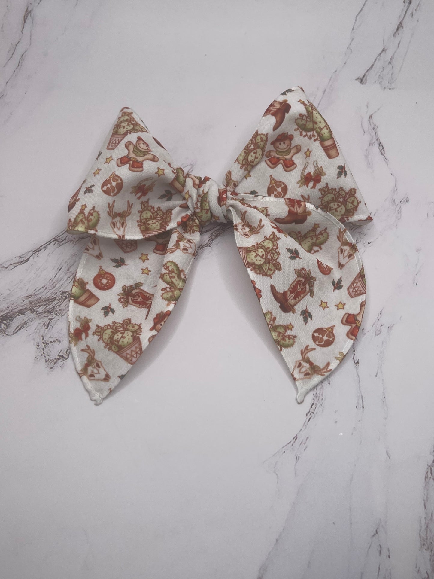 Cowboy Christmas Bow